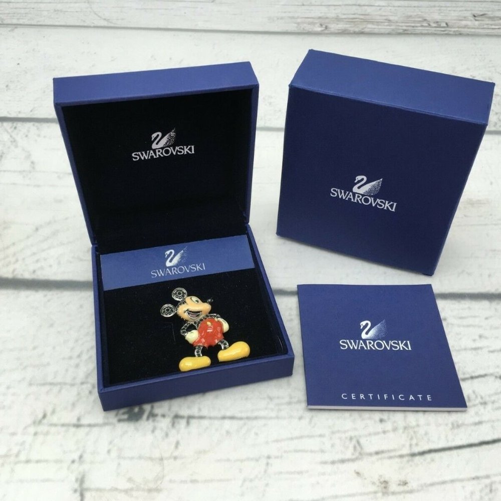 SWAROVSKI - DISNEY MICKEY MOUSE #1514982 RUTH/JET/MULTI PIN / BROOCH